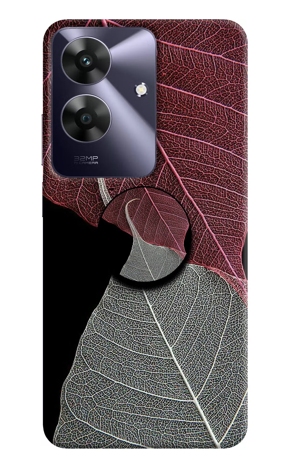 Leaf Pattern Realme C61 Pop Case by Casekaro