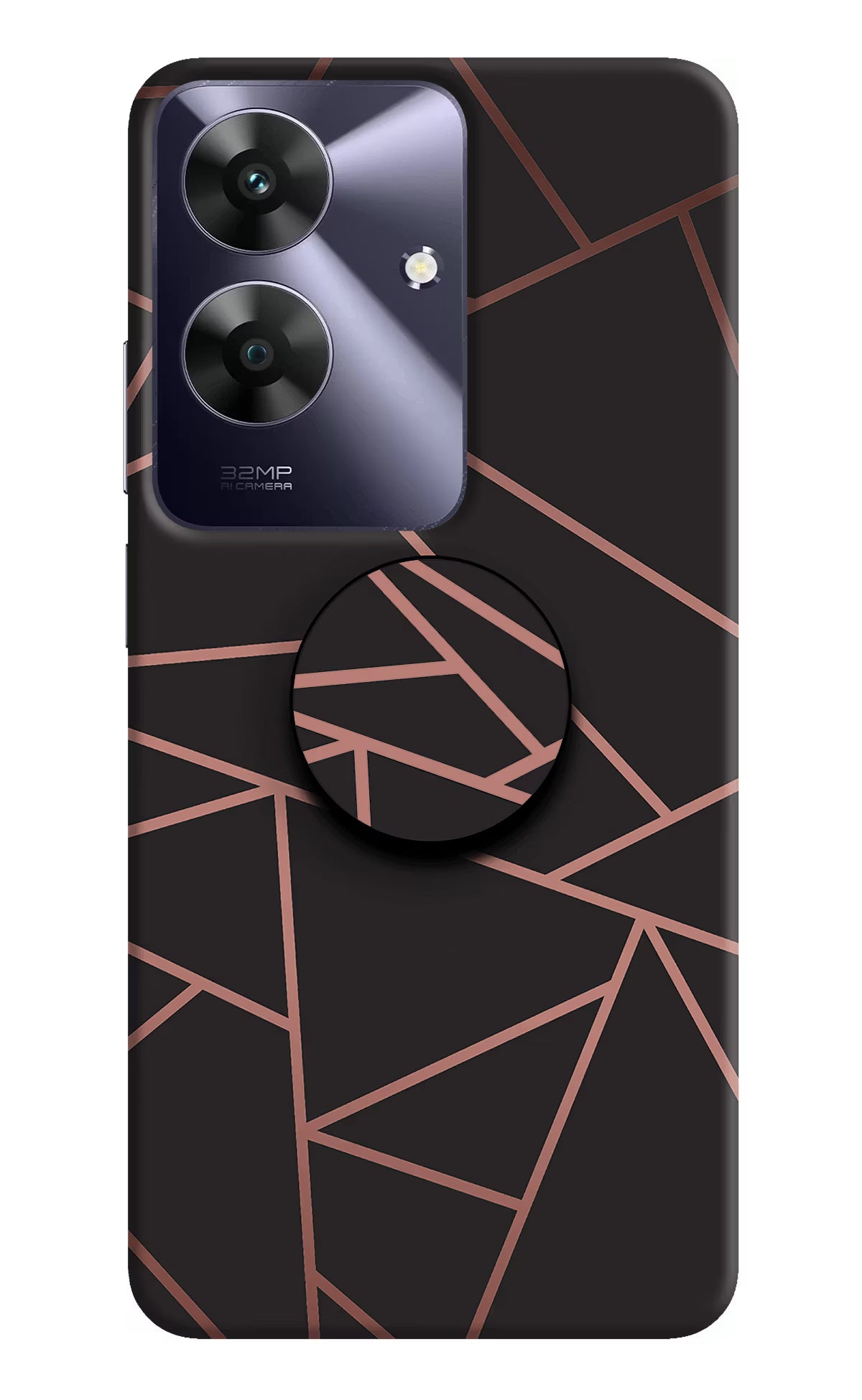 Geometric Pattern Realme C61 Pop Case by Casekaro