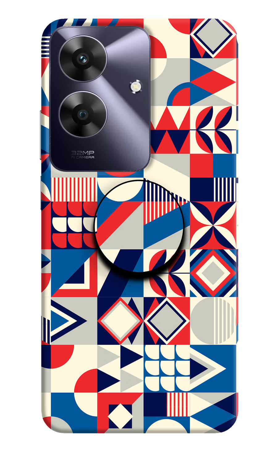 Colorful Pattern Realme C61 Pop Case, Hard case