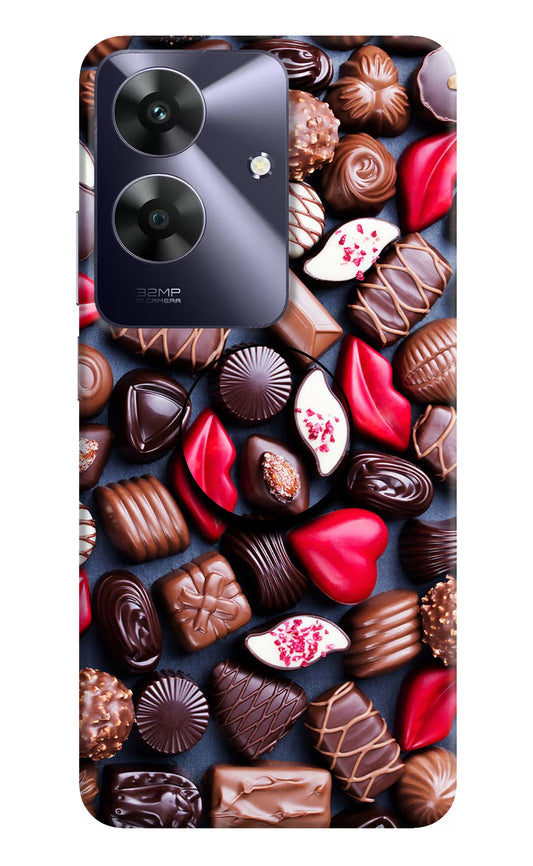 Chocolates Realme C61 Pop Case by Casekaro