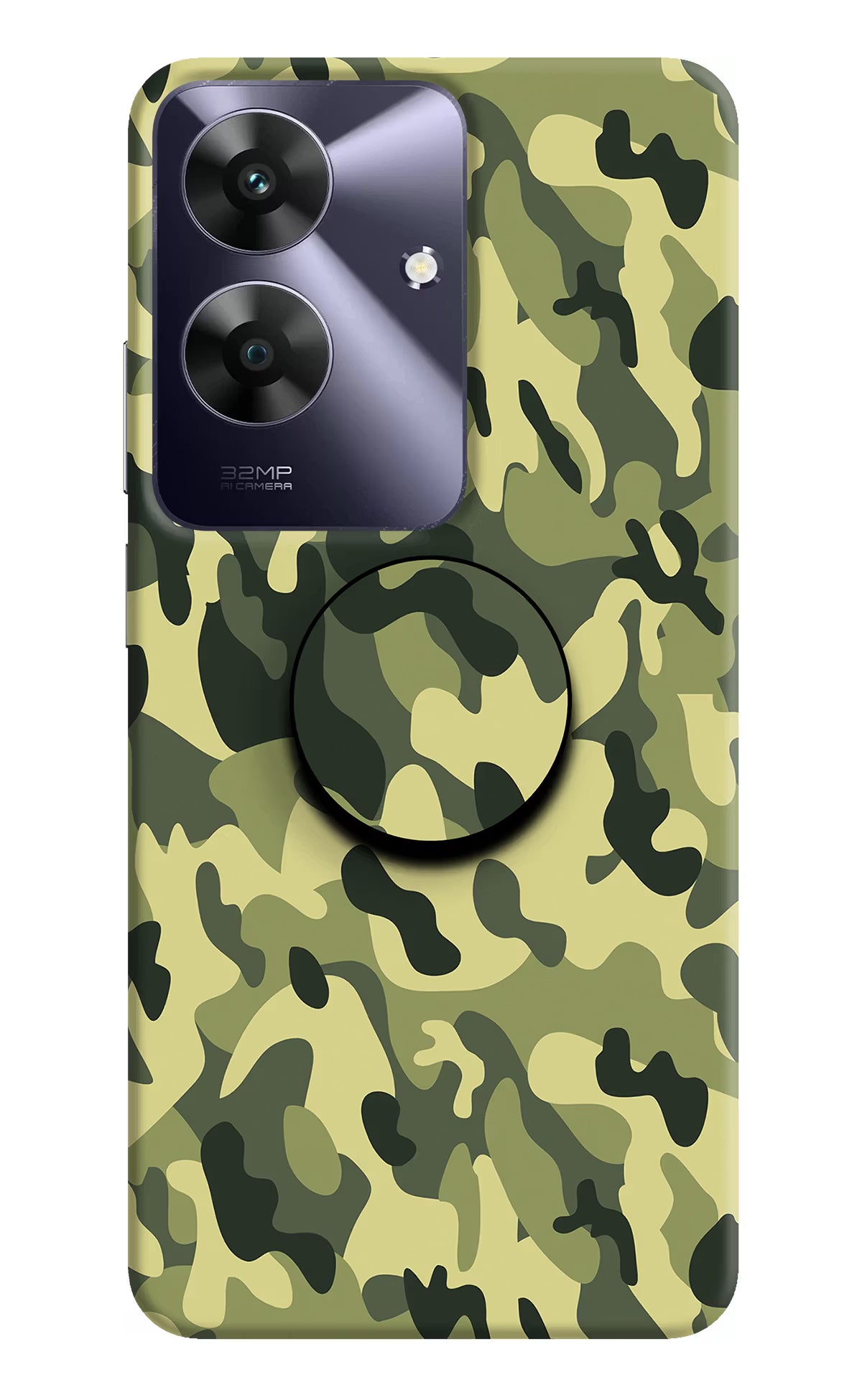 Camouflage Realme C61 Pop Case by Casekaro