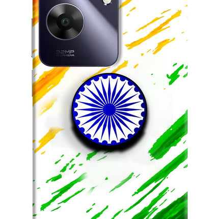 Indian Flag Ashoka Chakra Realme C61 Pop Case by Casekaro