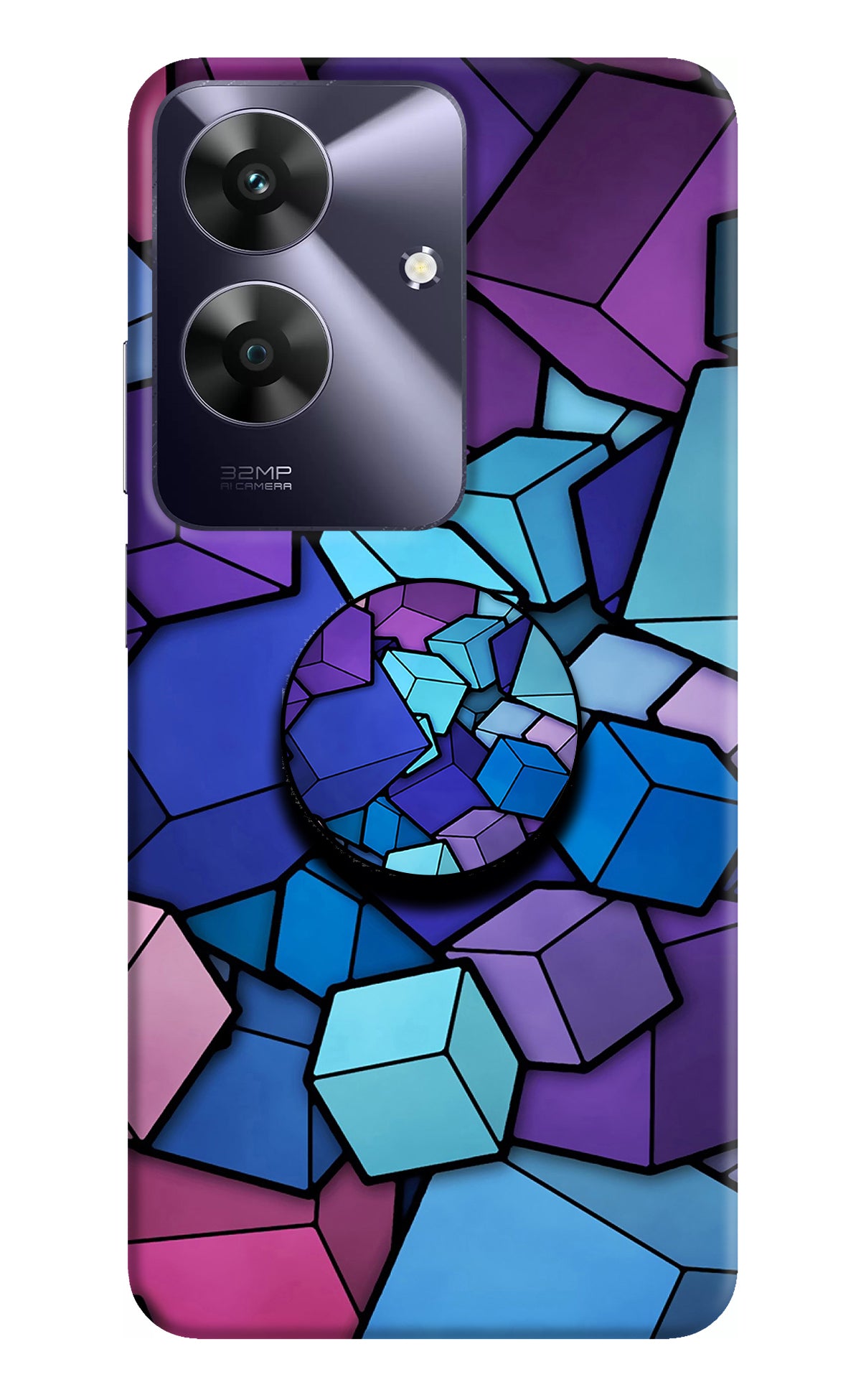 Cubic Abstract Realme C61 Pop Case