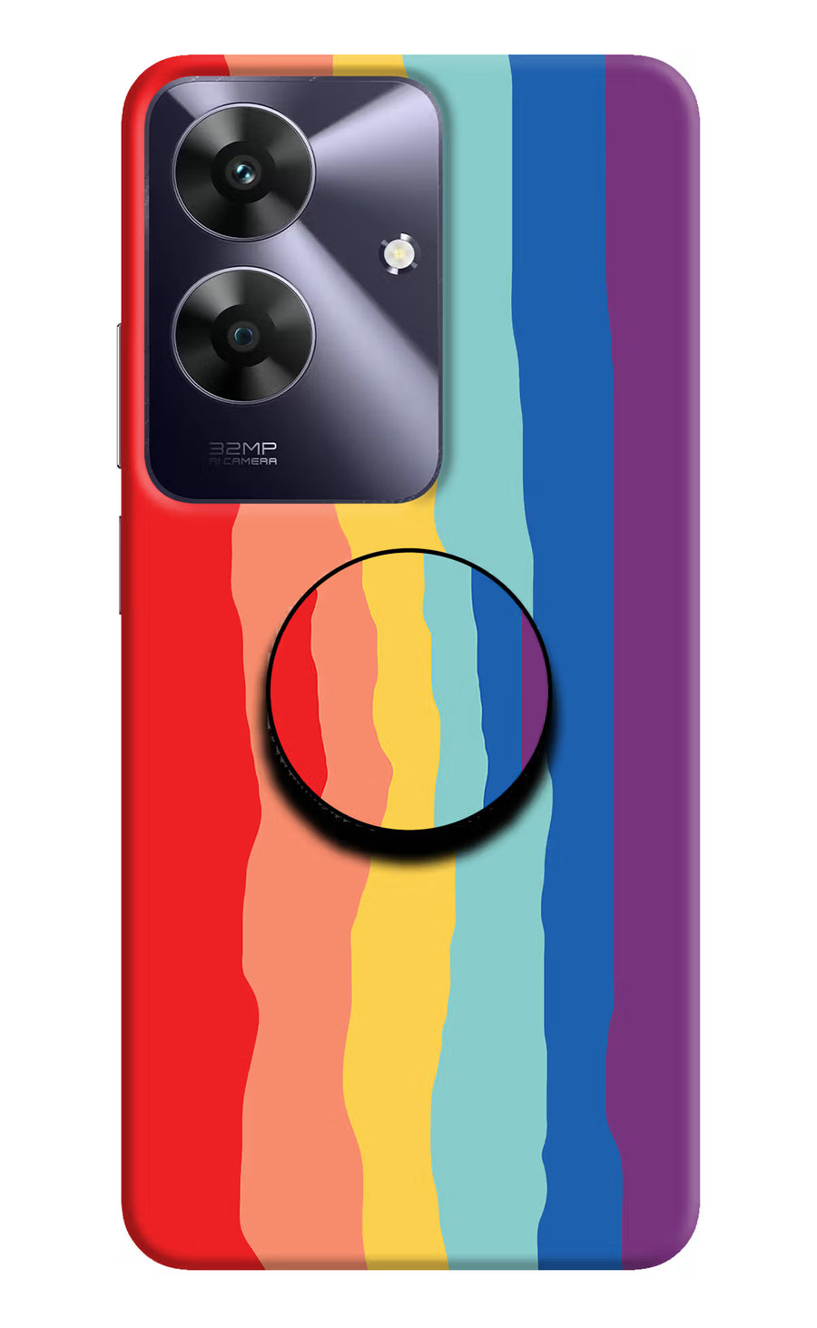 Rainbow Realme C61 Pop Case, Hard case