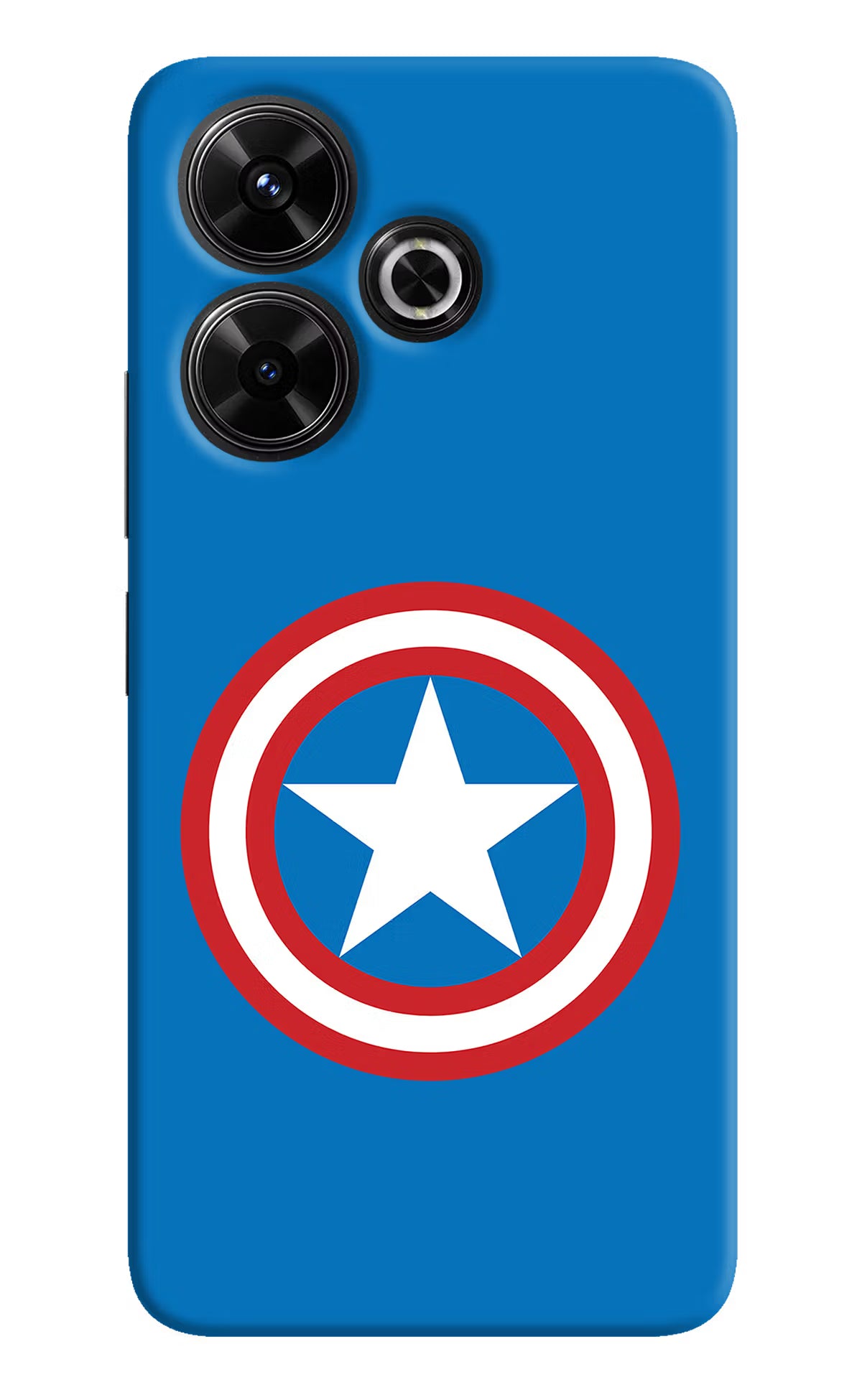 Captain America Logo Redmi 13 5G Hard Case Back Cover by Casekaro