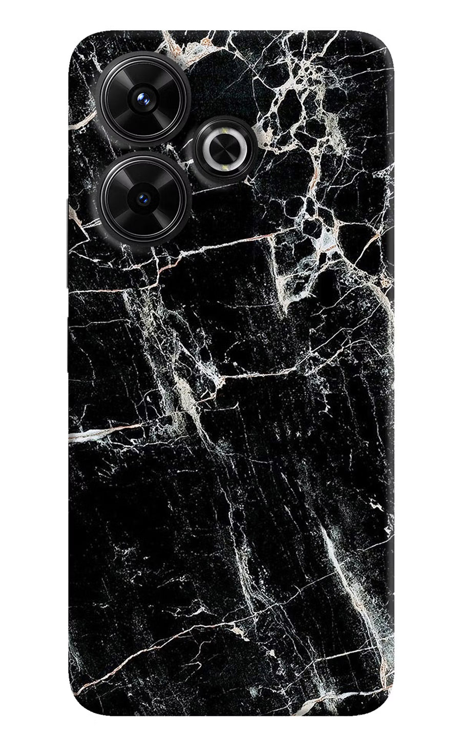 Black Marble Texture Redmi 13 5G Back Cover, Hard case
