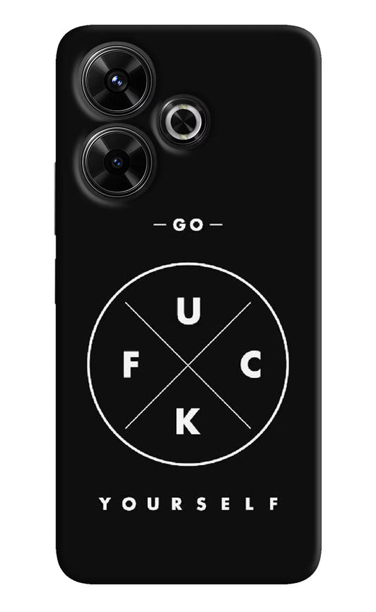 Go Fuck Yourself Redmi 13 5G Hard Case Back Cover by Casekaro
