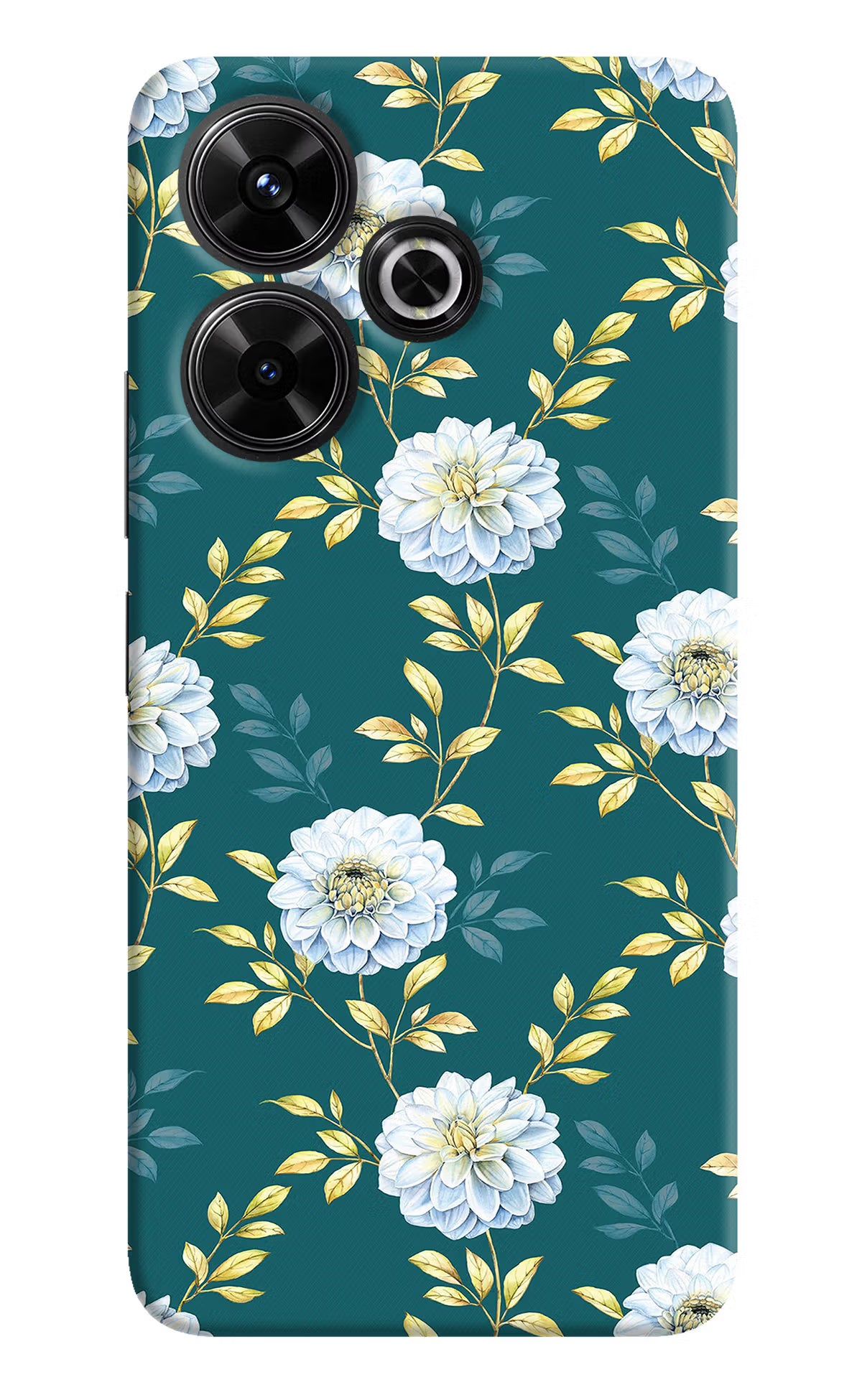 Flowers Redmi 13 5G Hard Case Back Cover by Casekaro