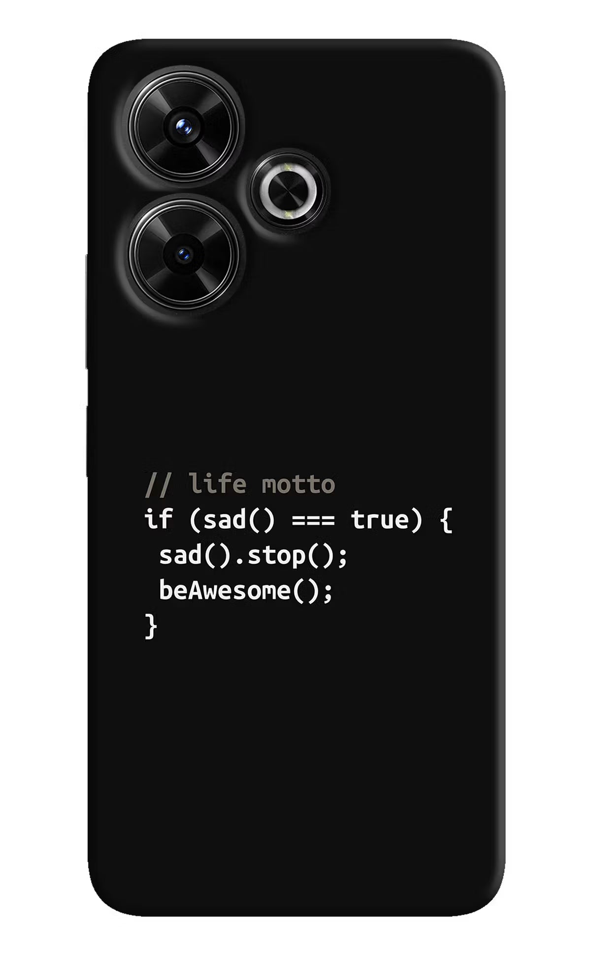 Life Motto Code Redmi 13 5G Hard Case Back Cover by Casekaro