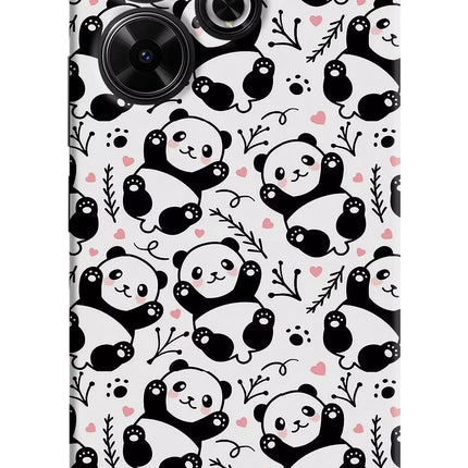 Cute Panda Redmi 13 5G Hard Case Back Cover by Casekaro