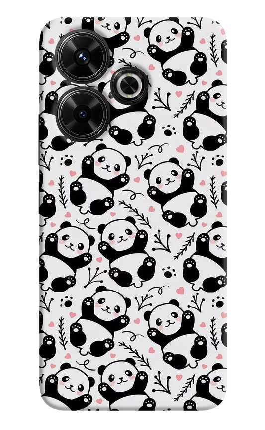 Cute Panda Redmi 13 5G Hard Case Back Cover by Casekaro