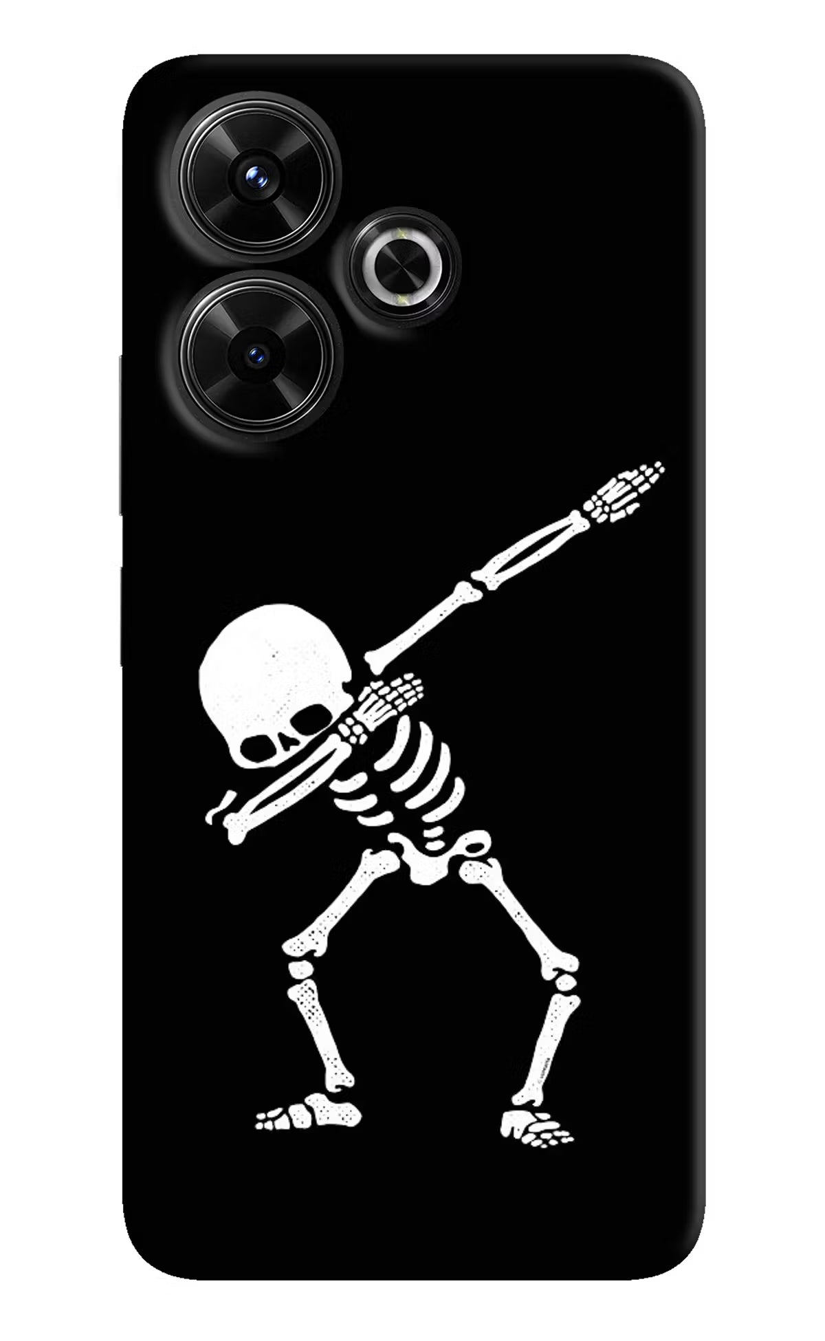 Dabbing Skeleton Art Redmi 13 5G Hard Case Back Cover by Casekaro