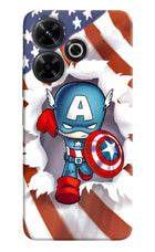Captain America Redmi 13 5G Hard Case Back Cover by Casekaro