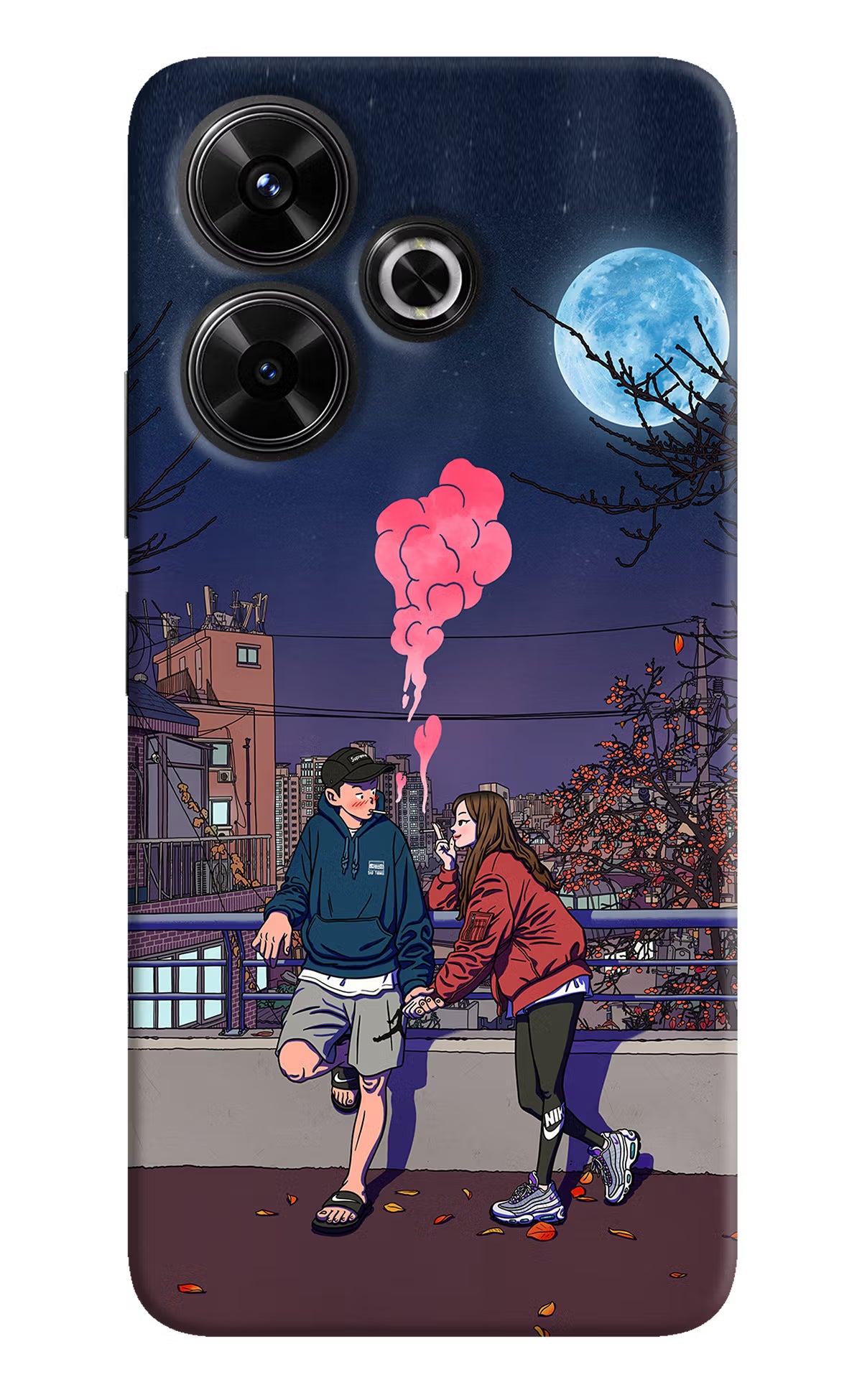 Chilling Couple Redmi 13 5G Hard Case Back Cover by Casekaro