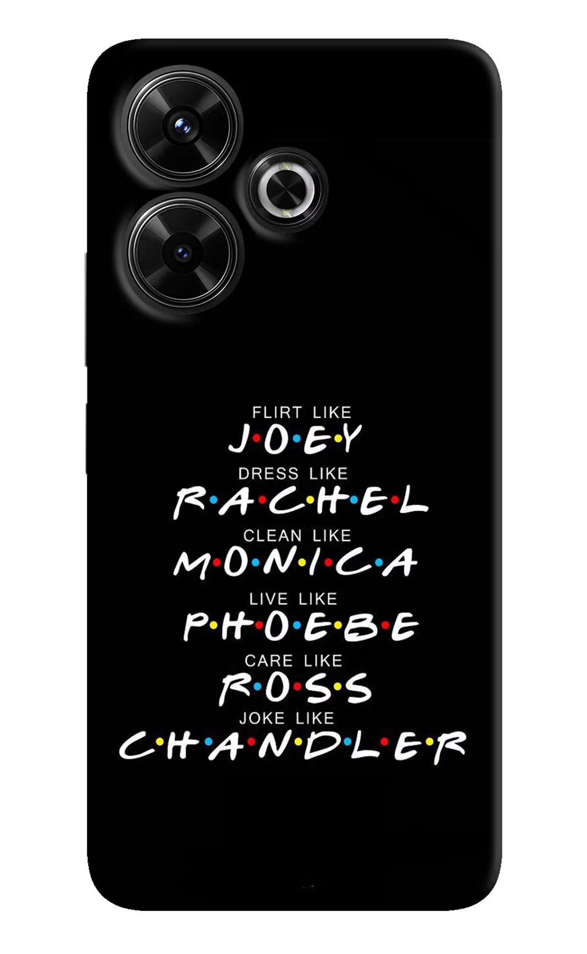 FRIENDS Character Redmi 13 5G Hard Case Back Cover by Casekaro