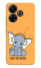 High On Music Redmi 13 5G Hard Case Back Cover by Casekaro