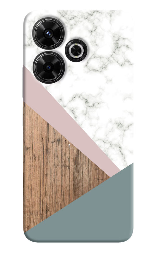 Marble wood Abstract Redmi 13 5G Hard Case Back Cover by Casekaro