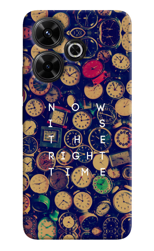 Now is the Right Time Quote Redmi 13 5G Hard Case Back Cover by Casekaro
