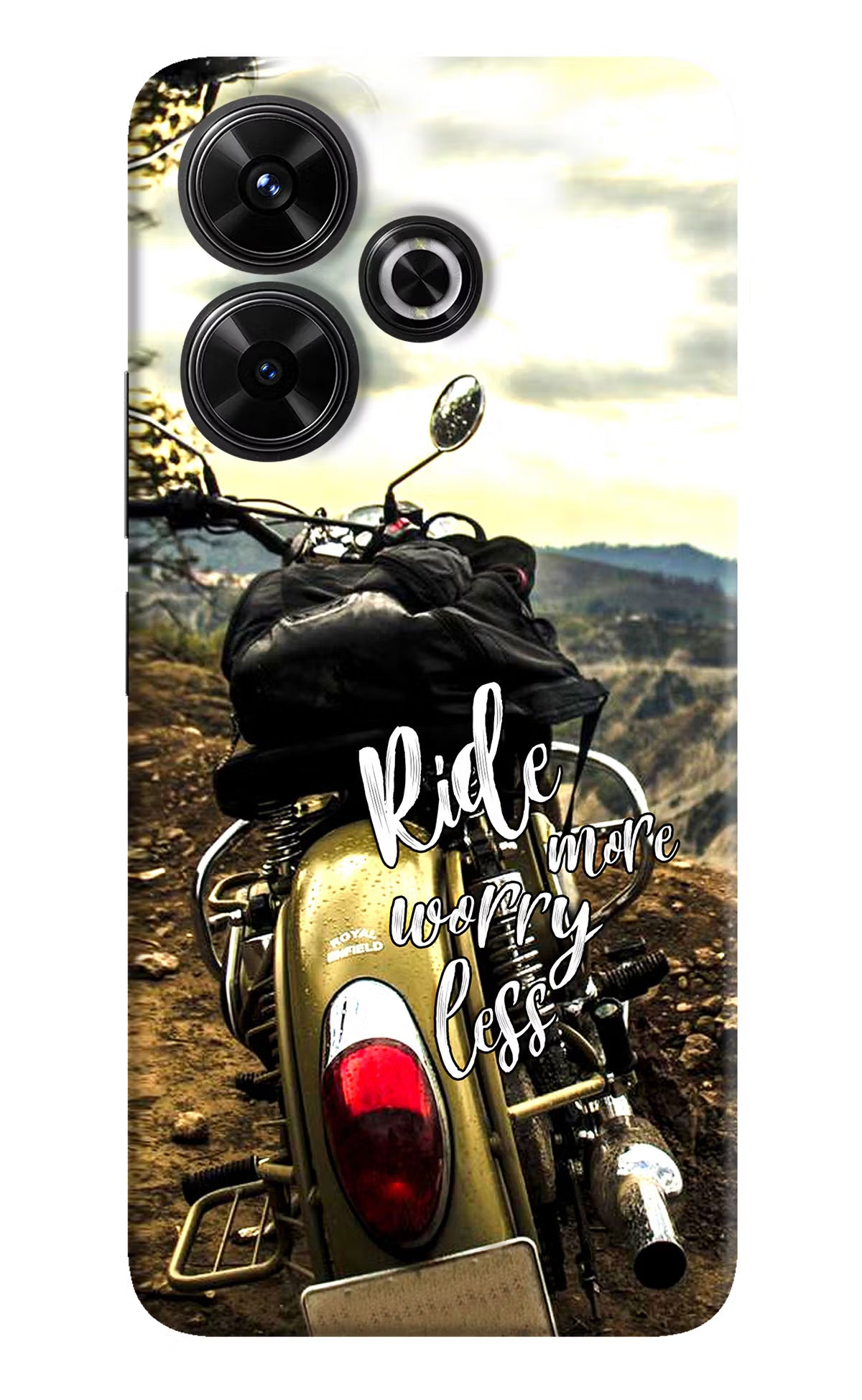 Ride More Worry Less Redmi 13 5G Hard Case Back Cover by Casekaro