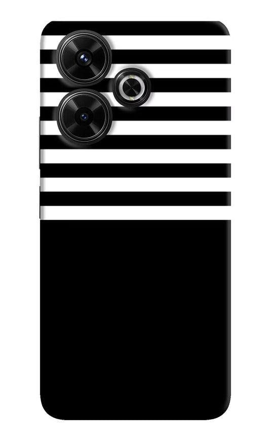Black and White Print Redmi 13 5G Hard Case Back Cover by Casekaro