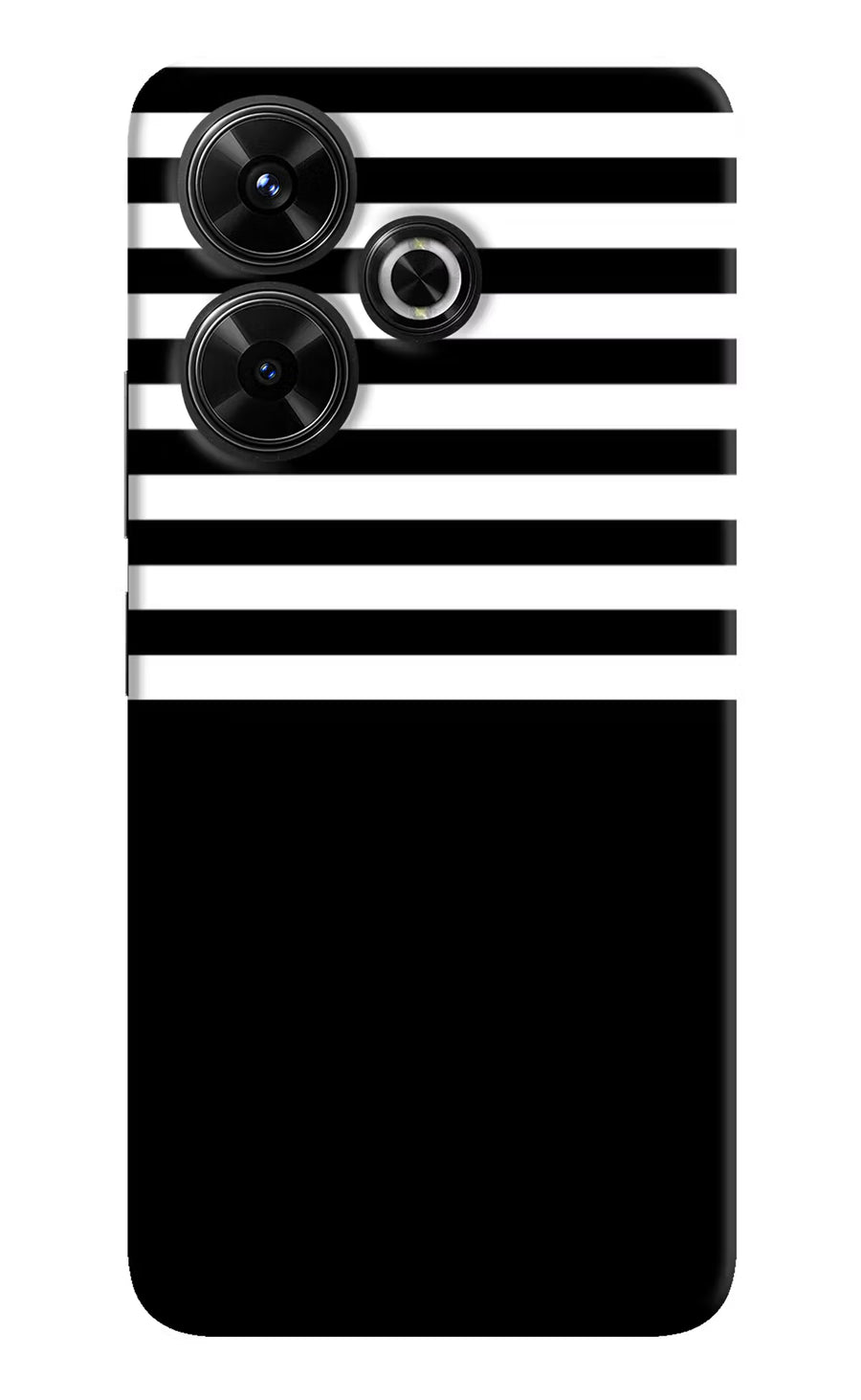 Black and White Print Redmi 13 5G Back Cover, Hard case