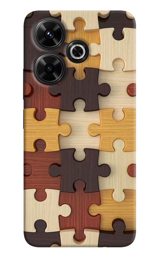 Wooden Puzzle Redmi 13 5G Hard Case Back Cover by Casekaro