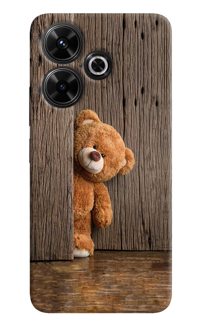 Teddy Wooden Redmi 13 5G Hard Case Back Cover by Casekaro