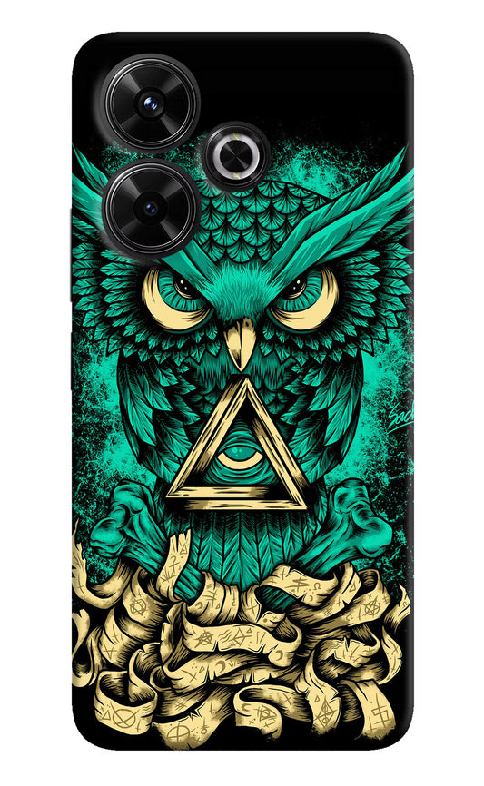 Green Owl Redmi 13 5G Hard Case Back Cover by Casekaro