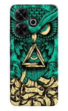 Green Owl Redmi 13 5G Hard Case Back Cover by Casekaro