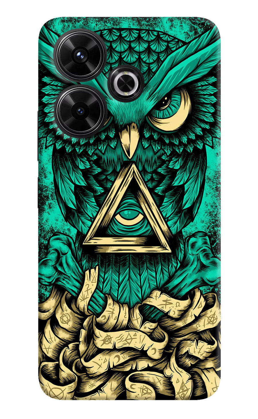 Green Owl Redmi 13 5G Back Cover, Hard case