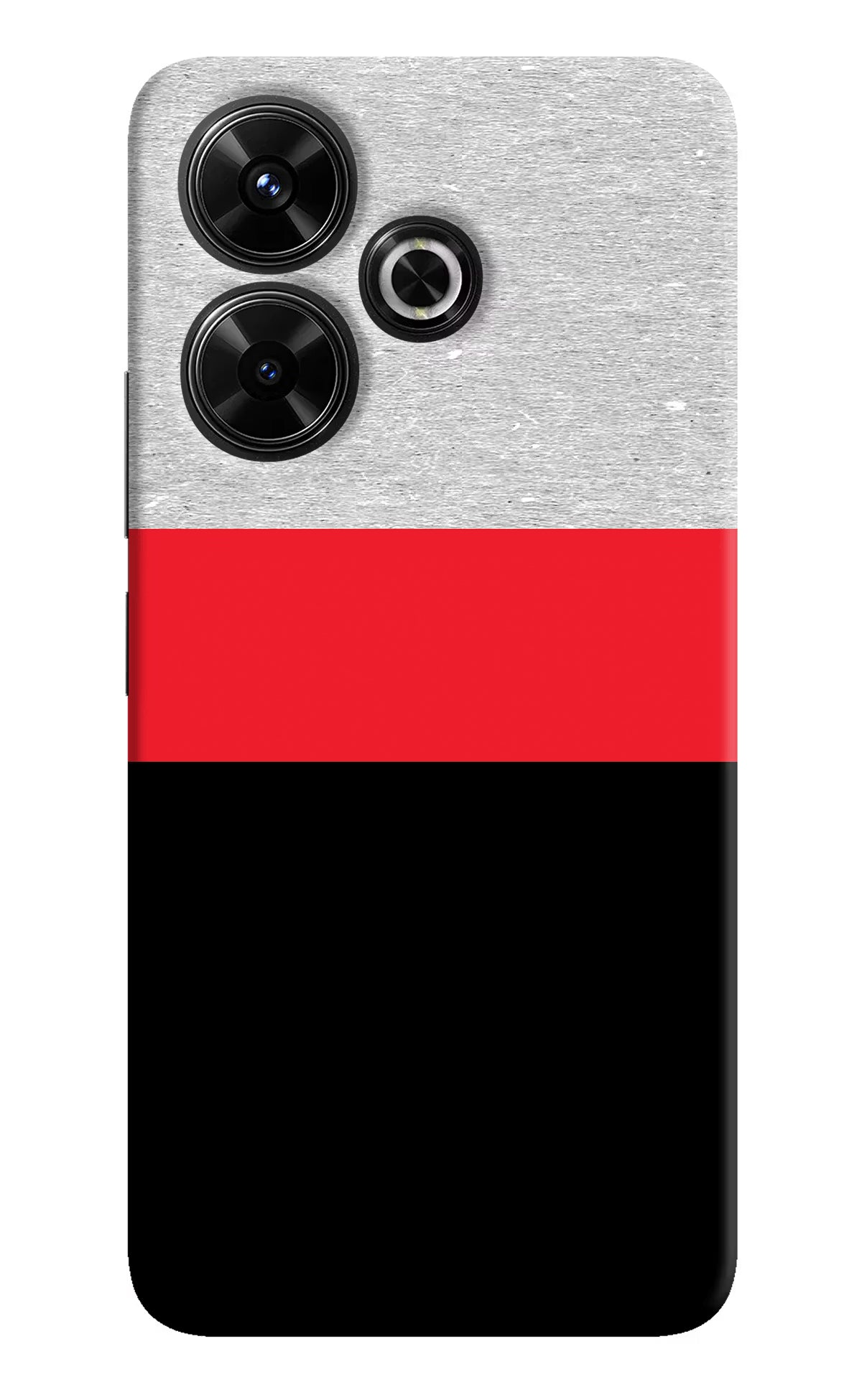 Tri Color Pattern Redmi 13 5G Hard Case Back Cover by Casekaro