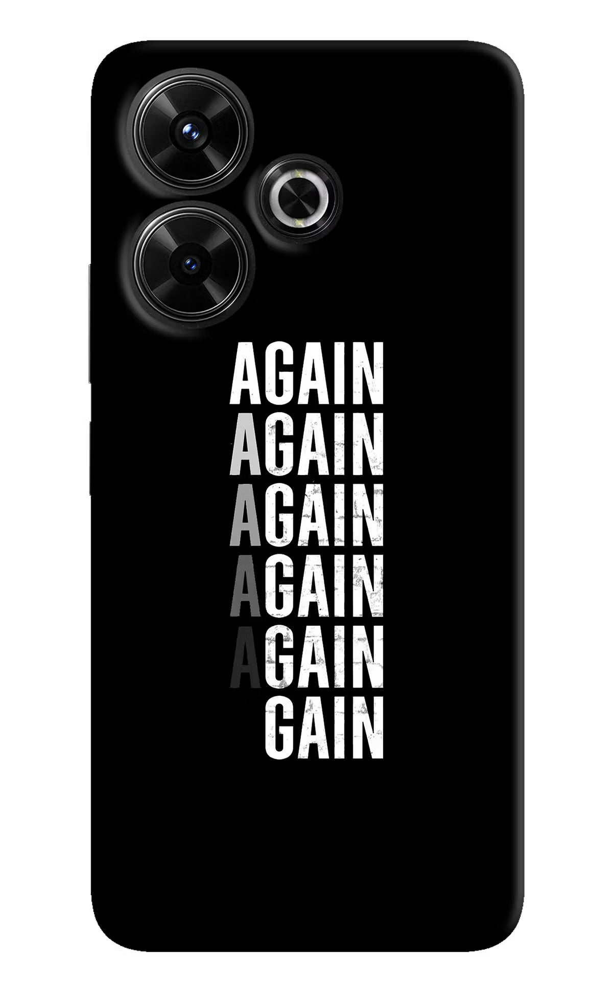 Again Again Gain Redmi 13 5G Hard Case Back Cover by Casekaro