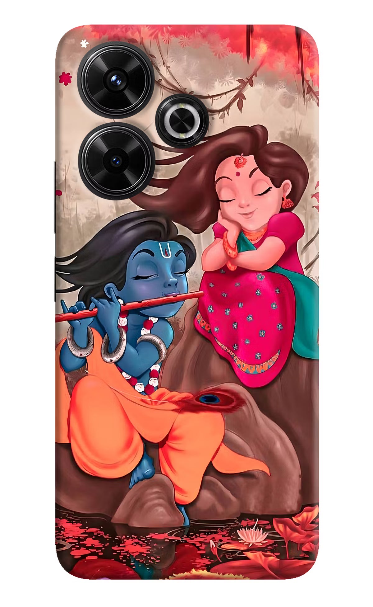 Radhe Krishna Redmi 13 5G Hard Case Back Cover by Casekaro