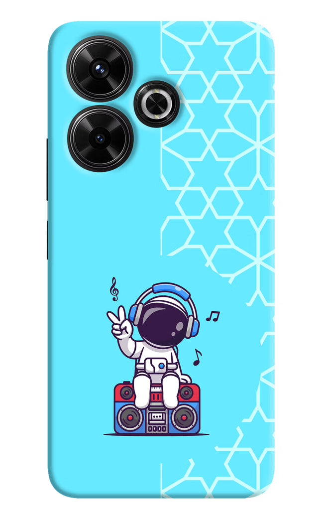 Cute Astronaut Chilling Redmi 13 5G Hard Case Back Cover by Casekaro