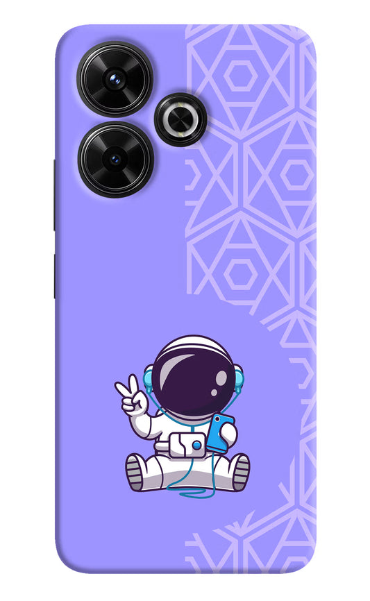 Cute Astronaut Chilling Redmi 13 5G Hard Case Back Cover by Casekaro