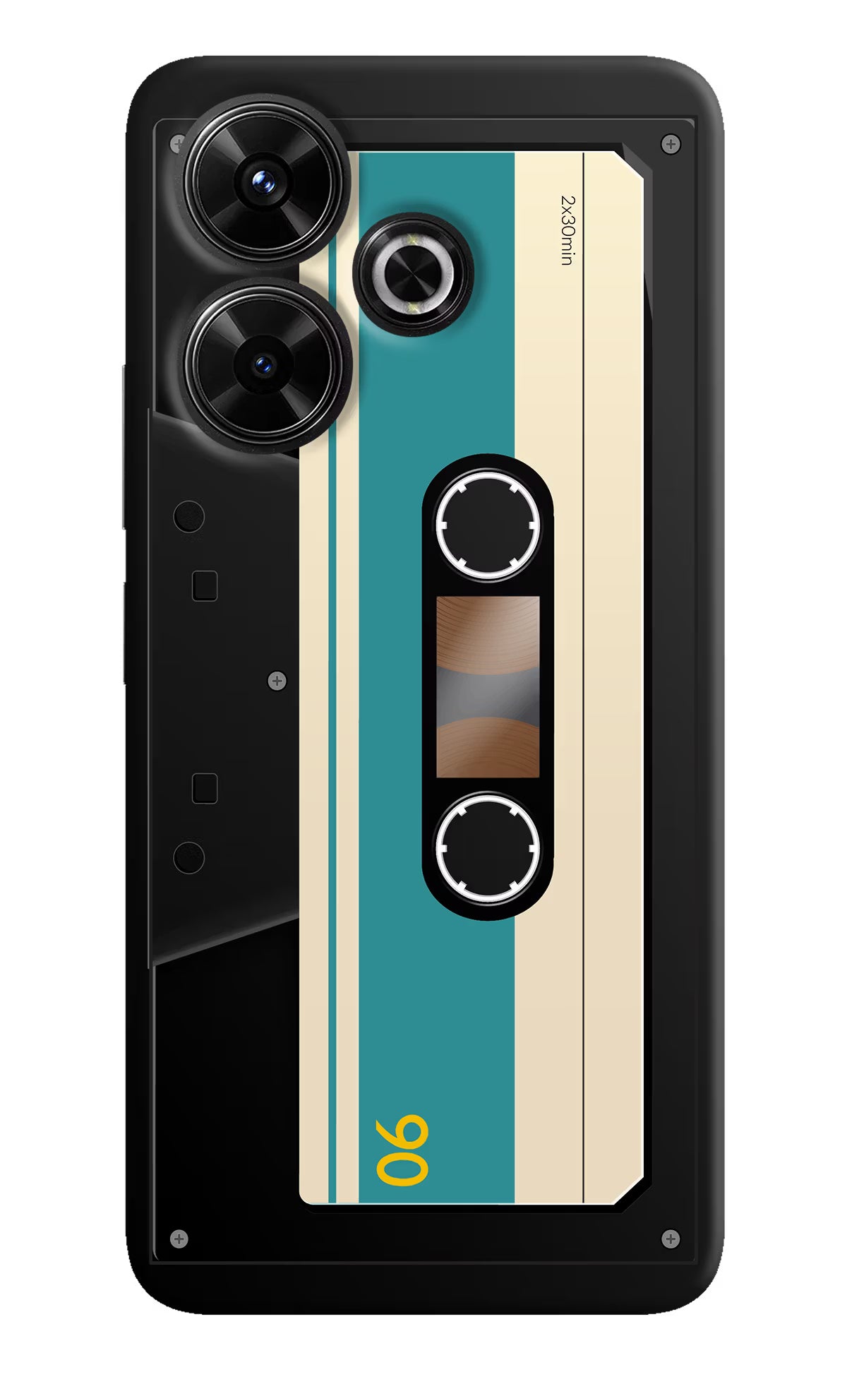 Cassette Redmi 13 5G Hard Case Back Cover by Casekaro