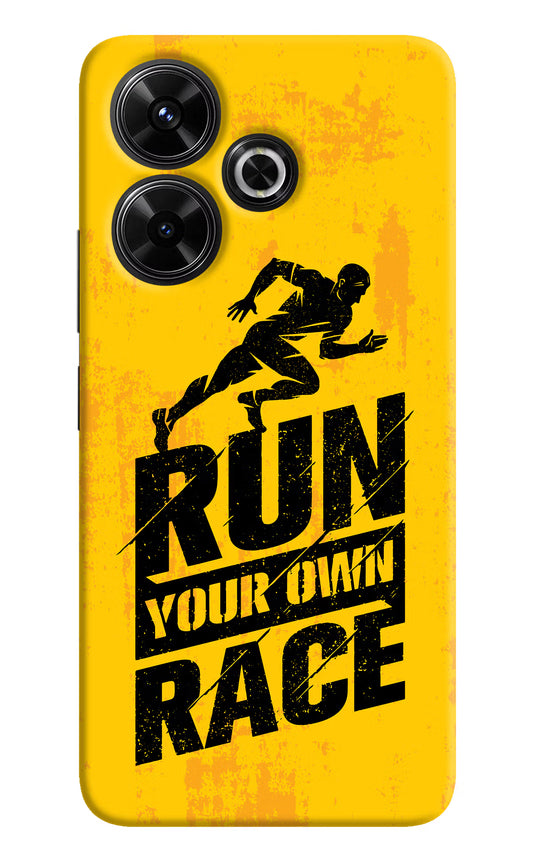 Run Your Own Race Redmi 13 5G Hard Case Back Cover by Casekaro