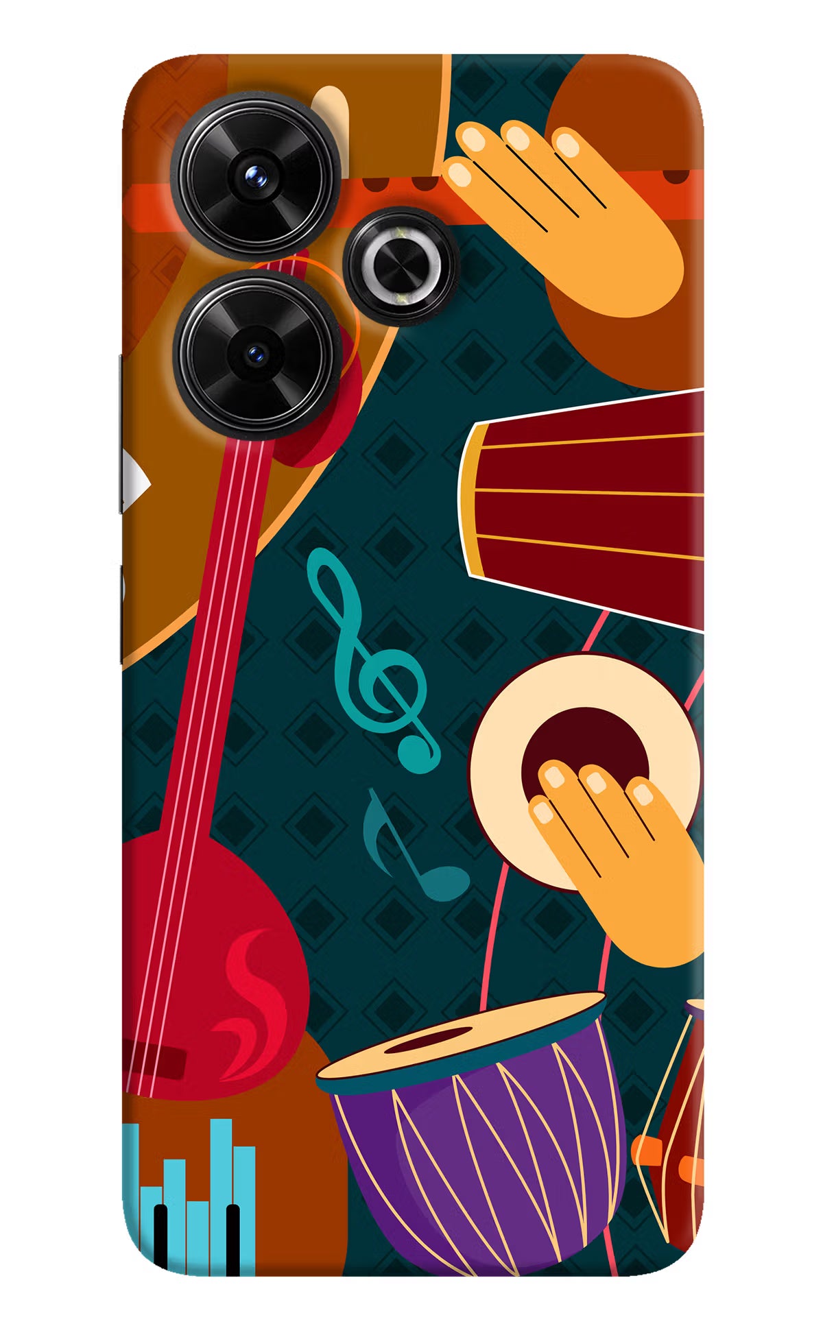 Music Instrument Redmi 13 5G Hard Case Back Cover by Casekaro
