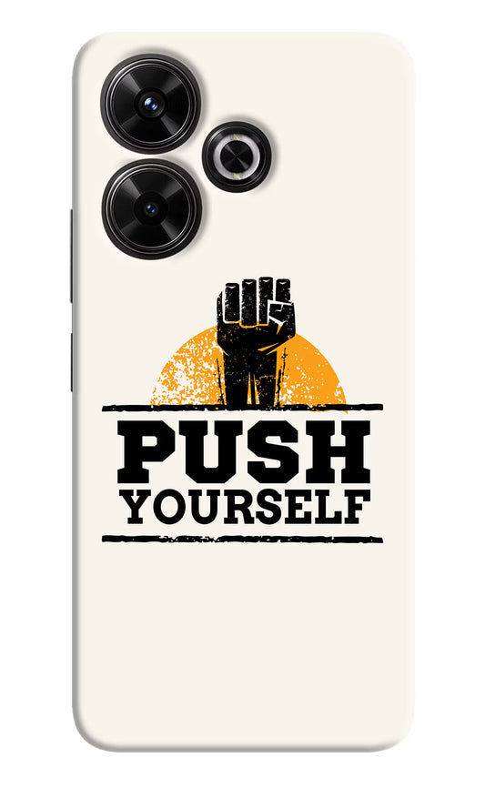 Push Yourself Redmi 13 5G Hard Case Back Cover by Casekaro
