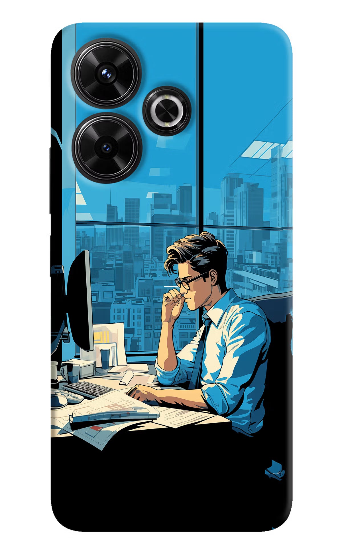 Focused Hustler (AI Generated) Redmi 13 5G Hard Case Back Cover by Casekaro