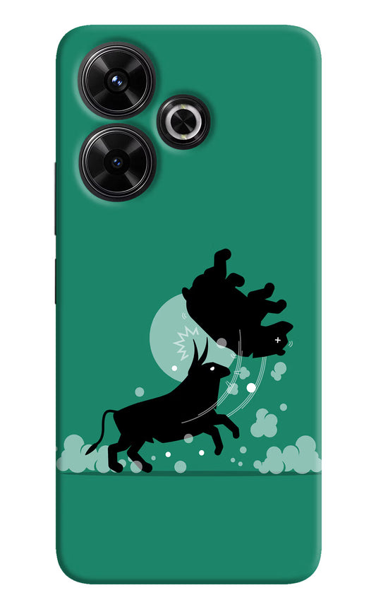 Bull Conqueror Redmi 13 5G Hard Case Back Cover by Casekaro