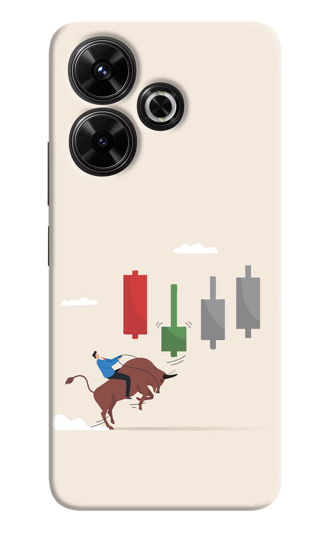 Bull Trading Momentum Redmi 13 5G Hard Case Back Cover by Casekaro
