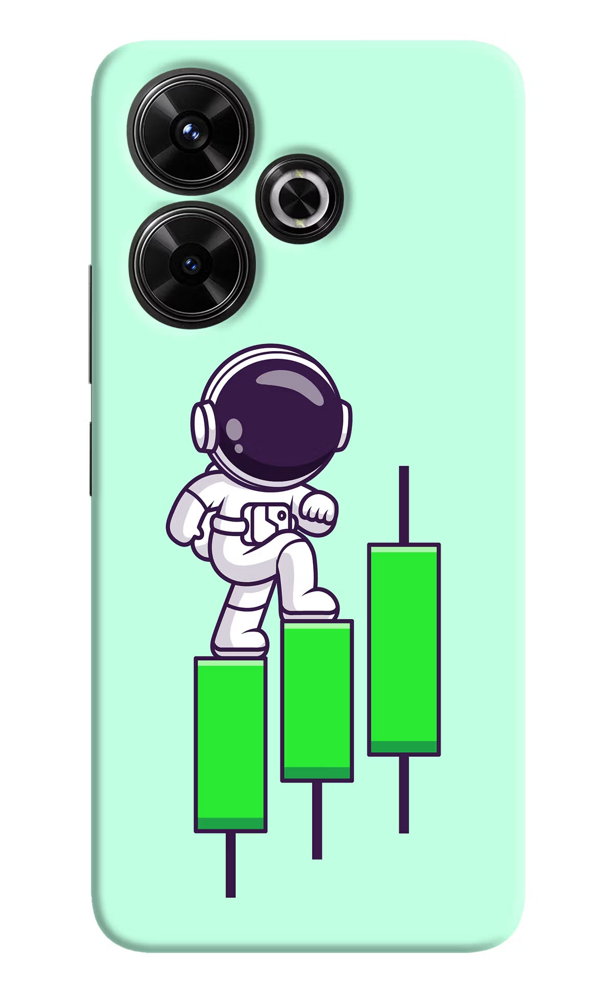 Astronaut Trader Redmi 13 5G Hard Case Back Cover by Casekaro