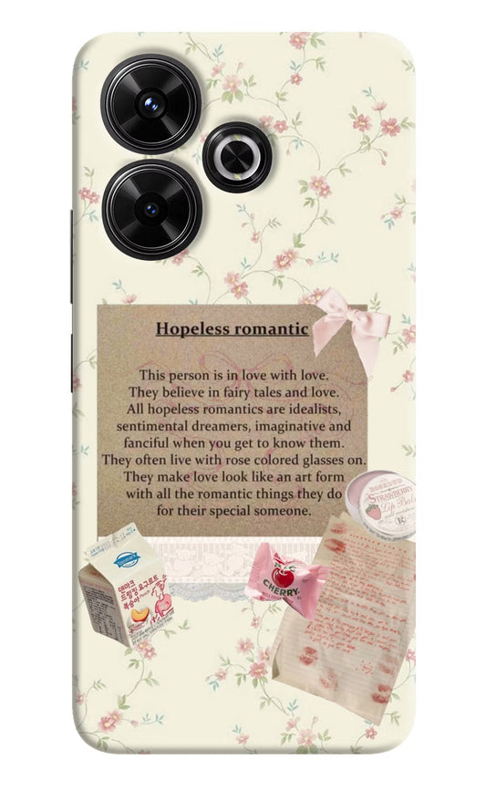 Hopeless Romantic Redmi 13 5G Hard Case Back Cover by Casekaro