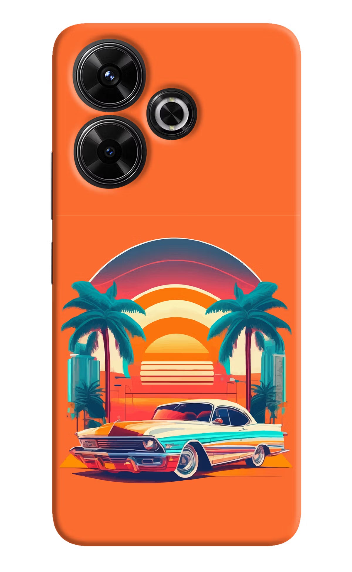 Palm Drive 80s Redmi 13 5G Hard Case Back Cover by Casekaro