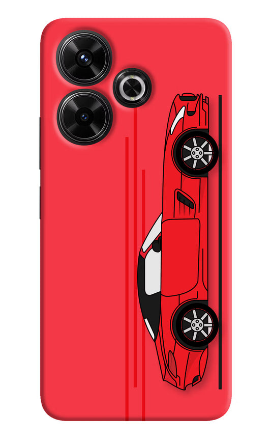 Red Velocity Redmi 13 5G Hard Case Back Cover by Casekaro