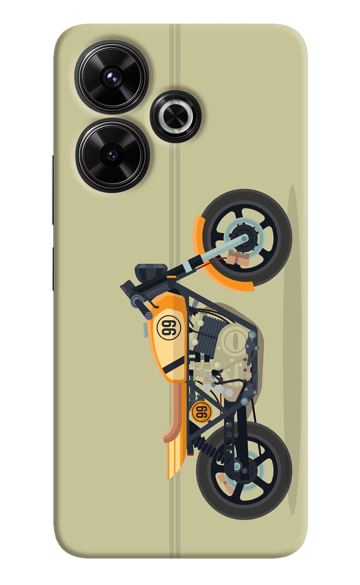 Vertical Speedster Redmi 13 5G Hard Case Back Cover by Casekaro