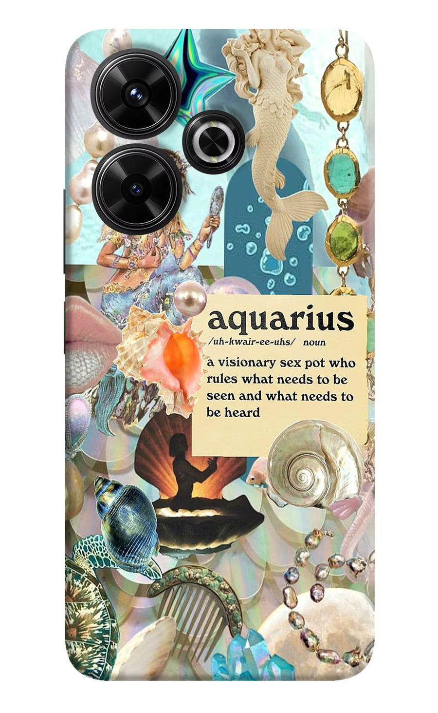 Aquarius Zodiac Redmi 13 5G Back Cover, Hard case