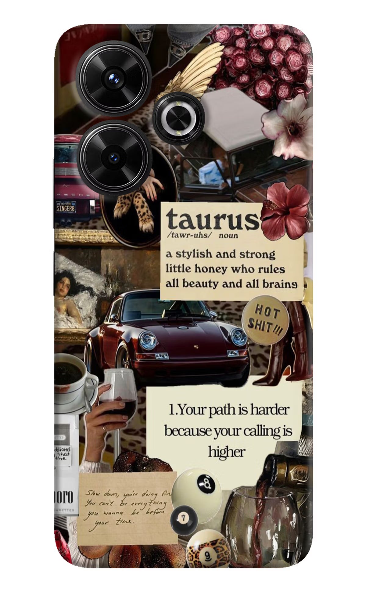 Taurus Zodiac Redmi 13 5G Hard Case Back Cover by Casekaro