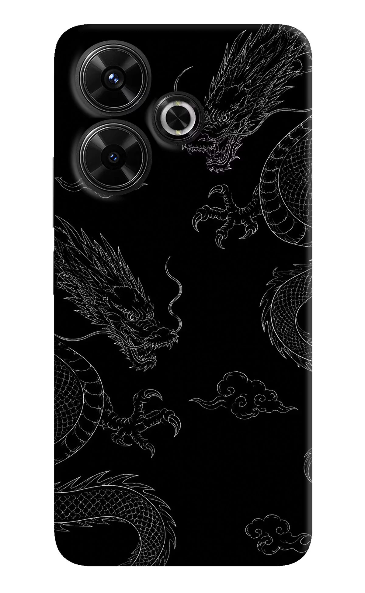 Twin Dragons Redmi 13 5G Hard Case Back Cover by Casekaro